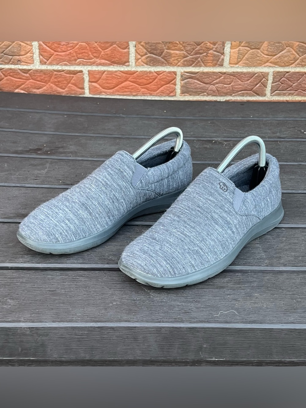 MERINOS Women's Gray Merino Wool Slip On Comfort Shoes Cushioned Size 9